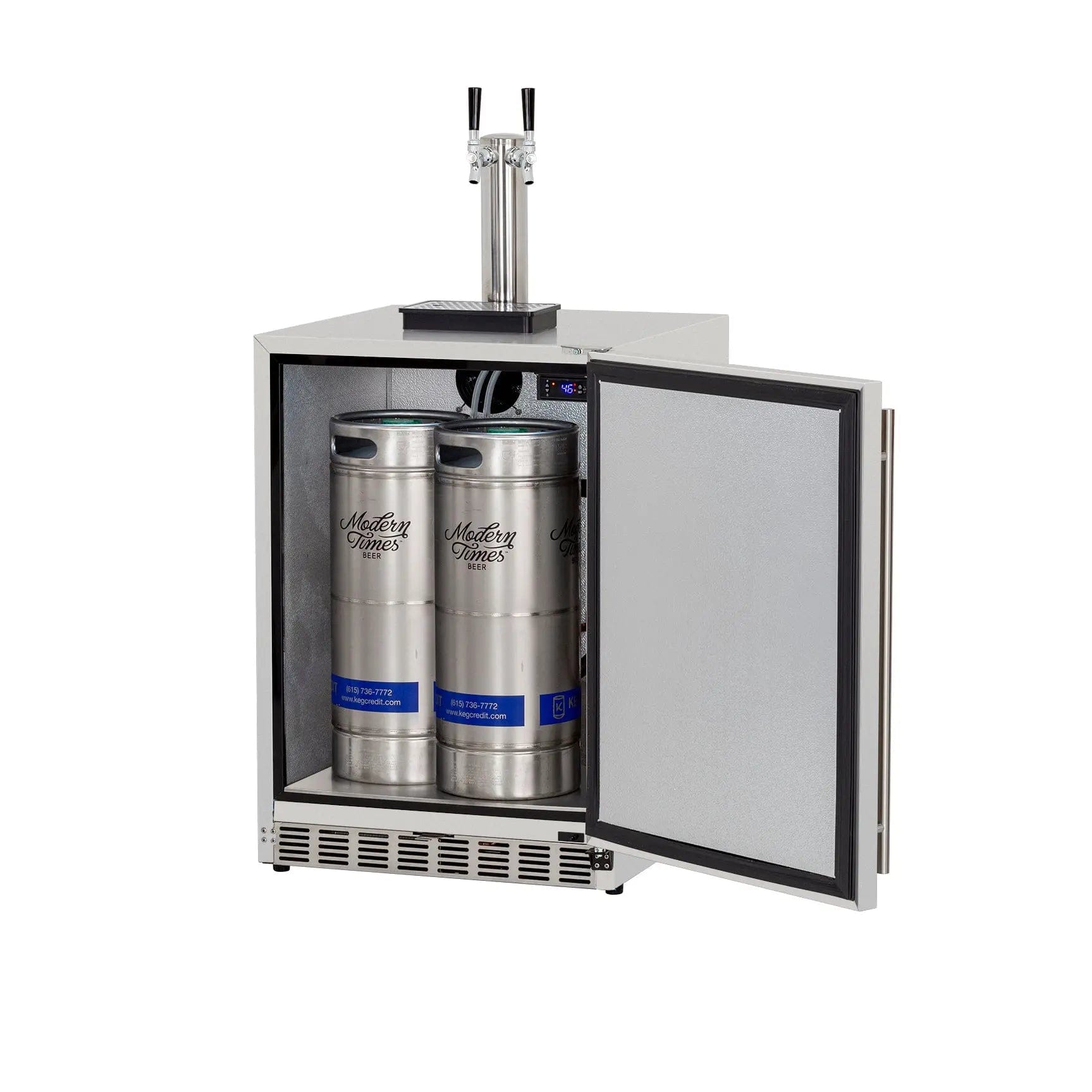 American Made Grills Outdoor Kegerator American Made Grills - 6.6c Deluxe Double Tap Outdoor Kegerator