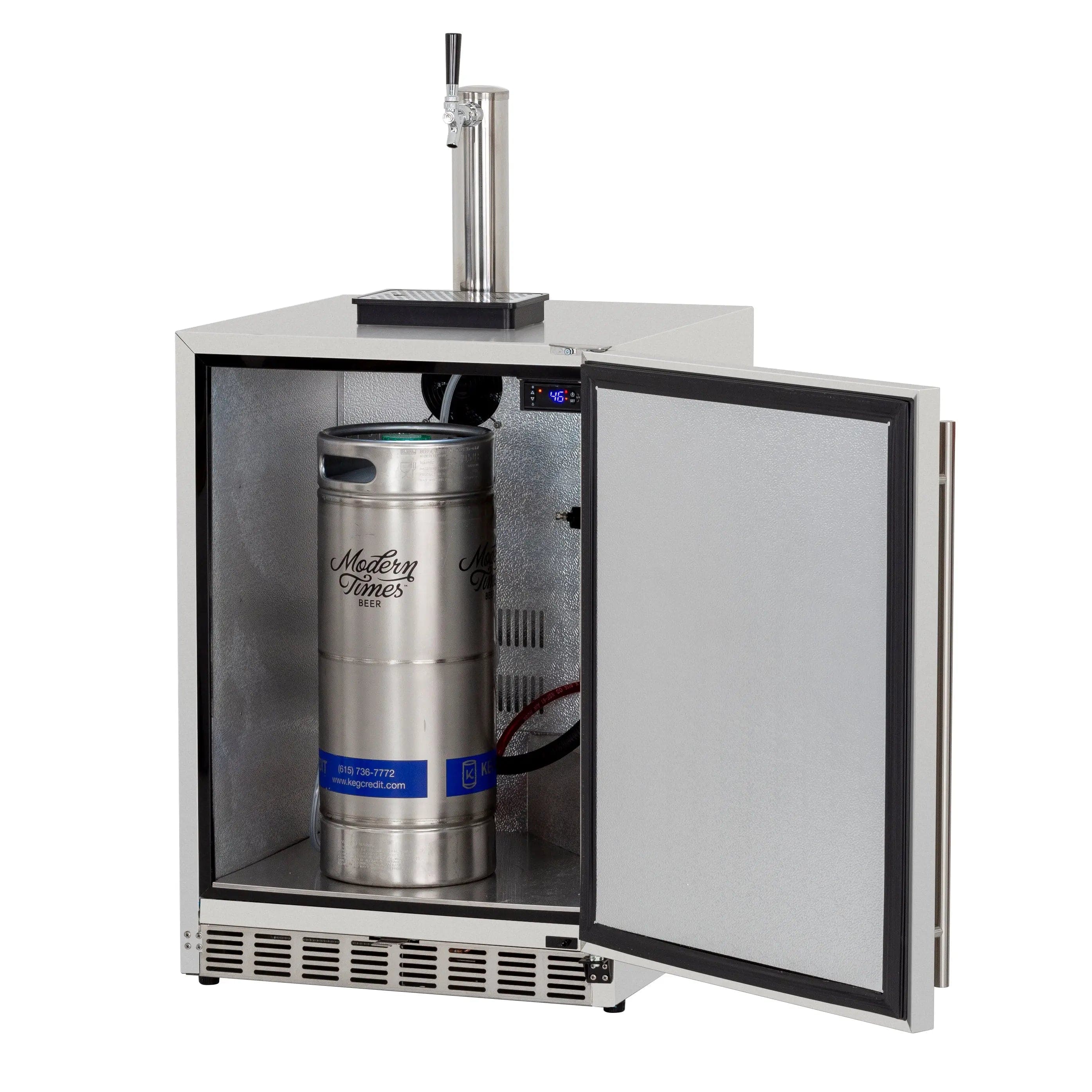 American Made Grills Outdoor Kegerator American Made Grills - 6.6c Deluxe Outdoor Rated Single Tap Kegerator