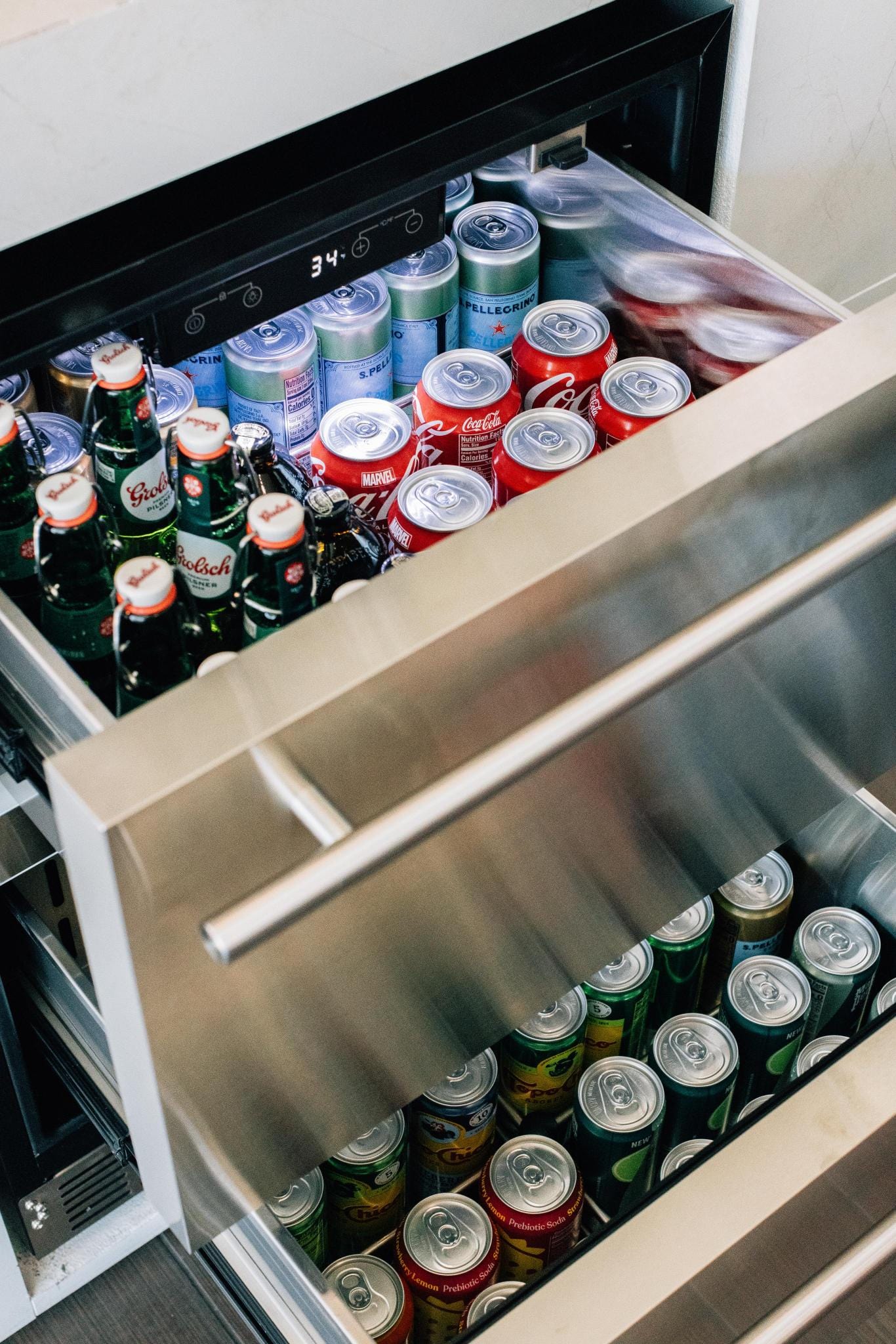 American Made Grills Outdoor Refrigerators American Made Grills - 24" Outdoor rated Double Drawer Refrigerator