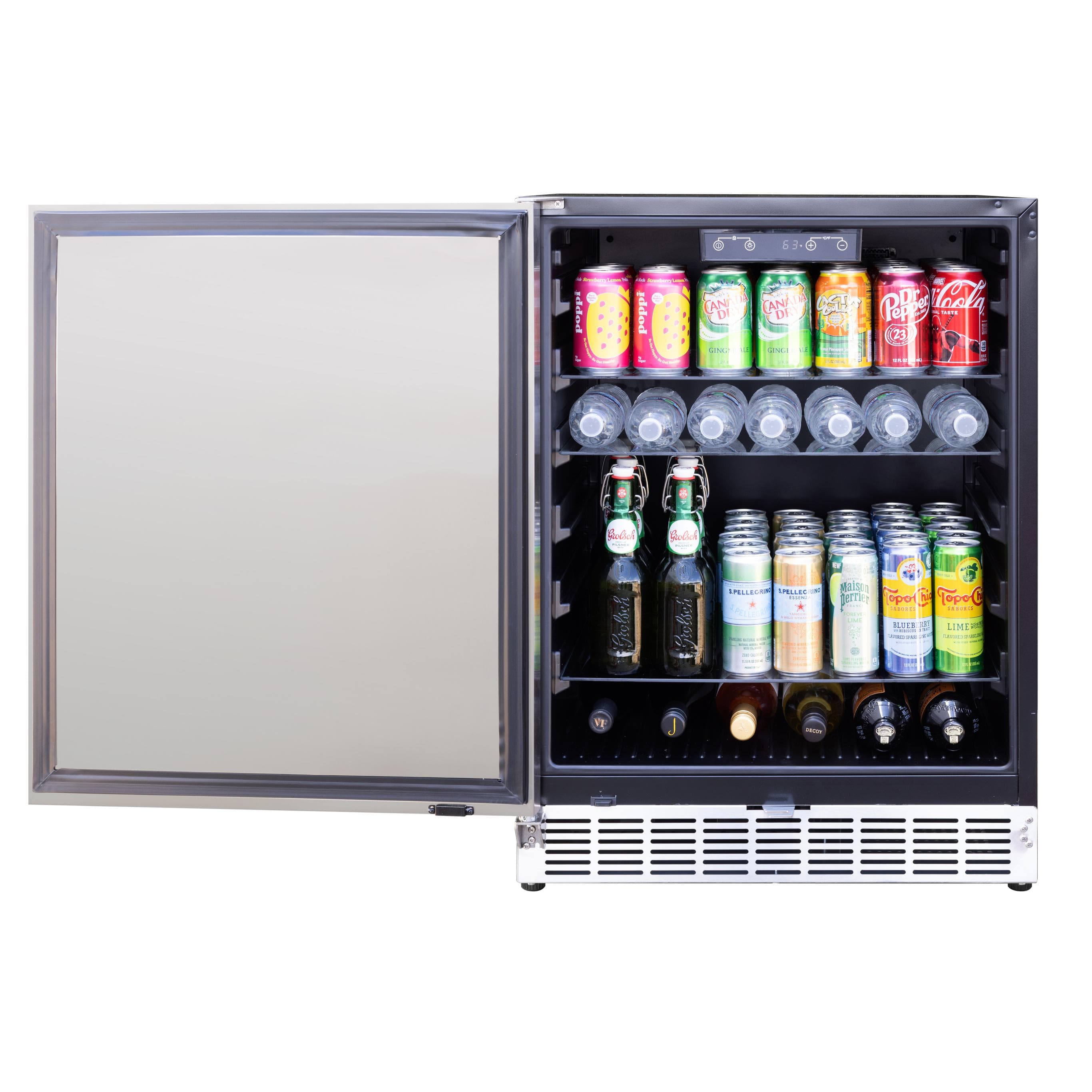 American Made Grills Outdoor Refrigerators American Made Grills - 24" Outdoor Rated Refrigerator / Right Handle