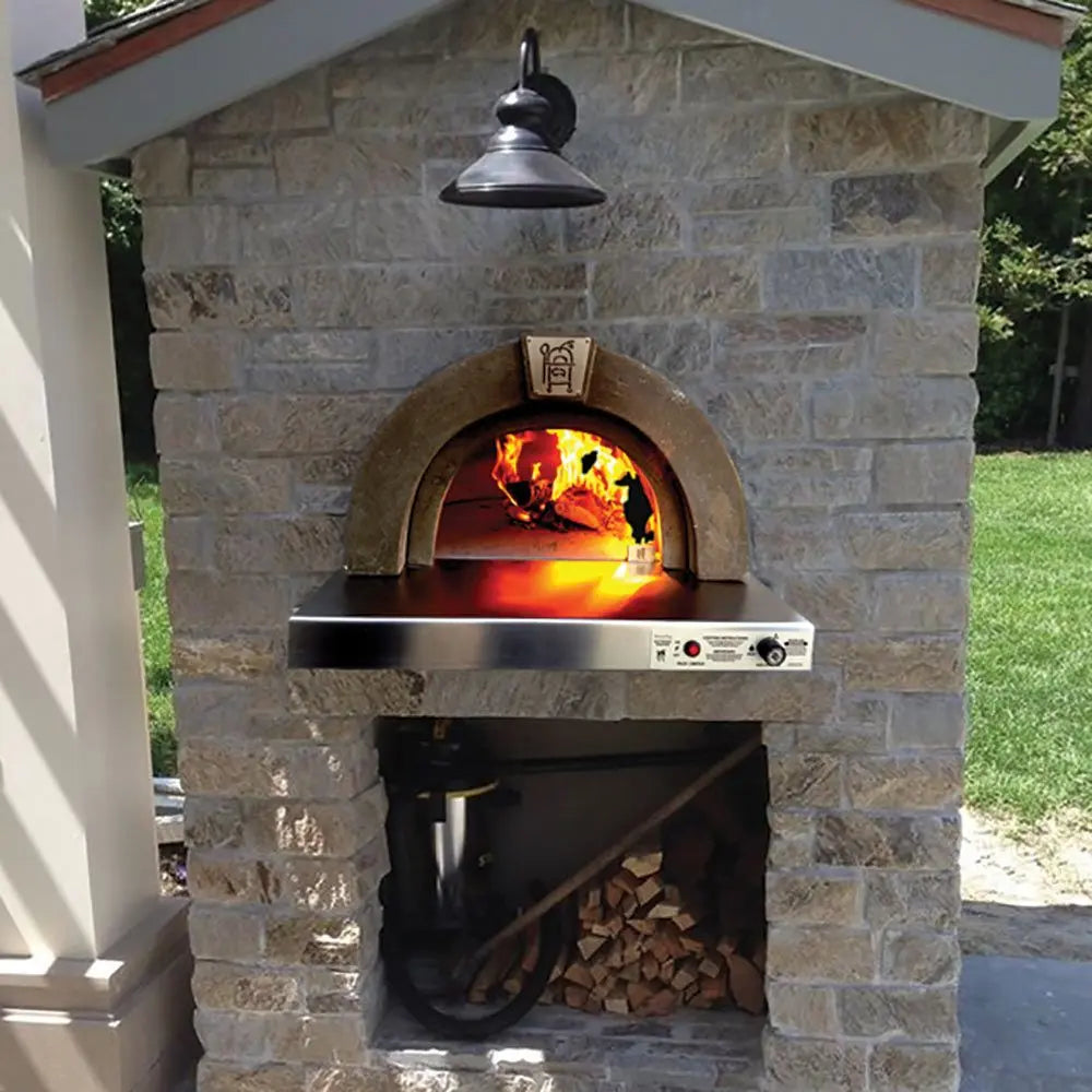 HPC Di Napoli Hybrid Gas/Wood Ready-To-Finish Oven w/EI-For LP - Shop Outdoor Kitchen