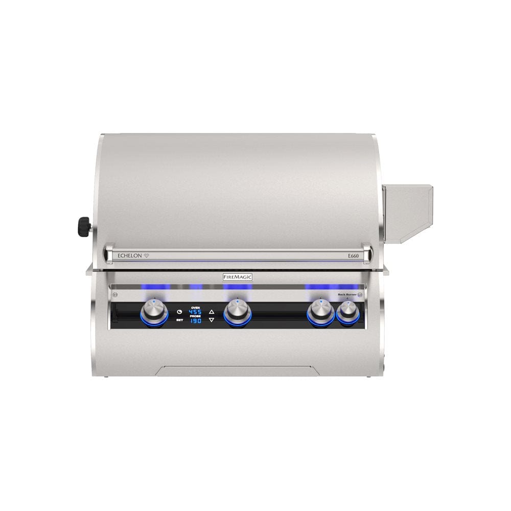Fire Magic Grills Natural Gas Grill Fire Magic Grills - Echelon Diamond E660i 30-Inch Built-In Natural Gas Grill w/ Rotisserie, Left Side Infrared Burner & Digital Thermometer