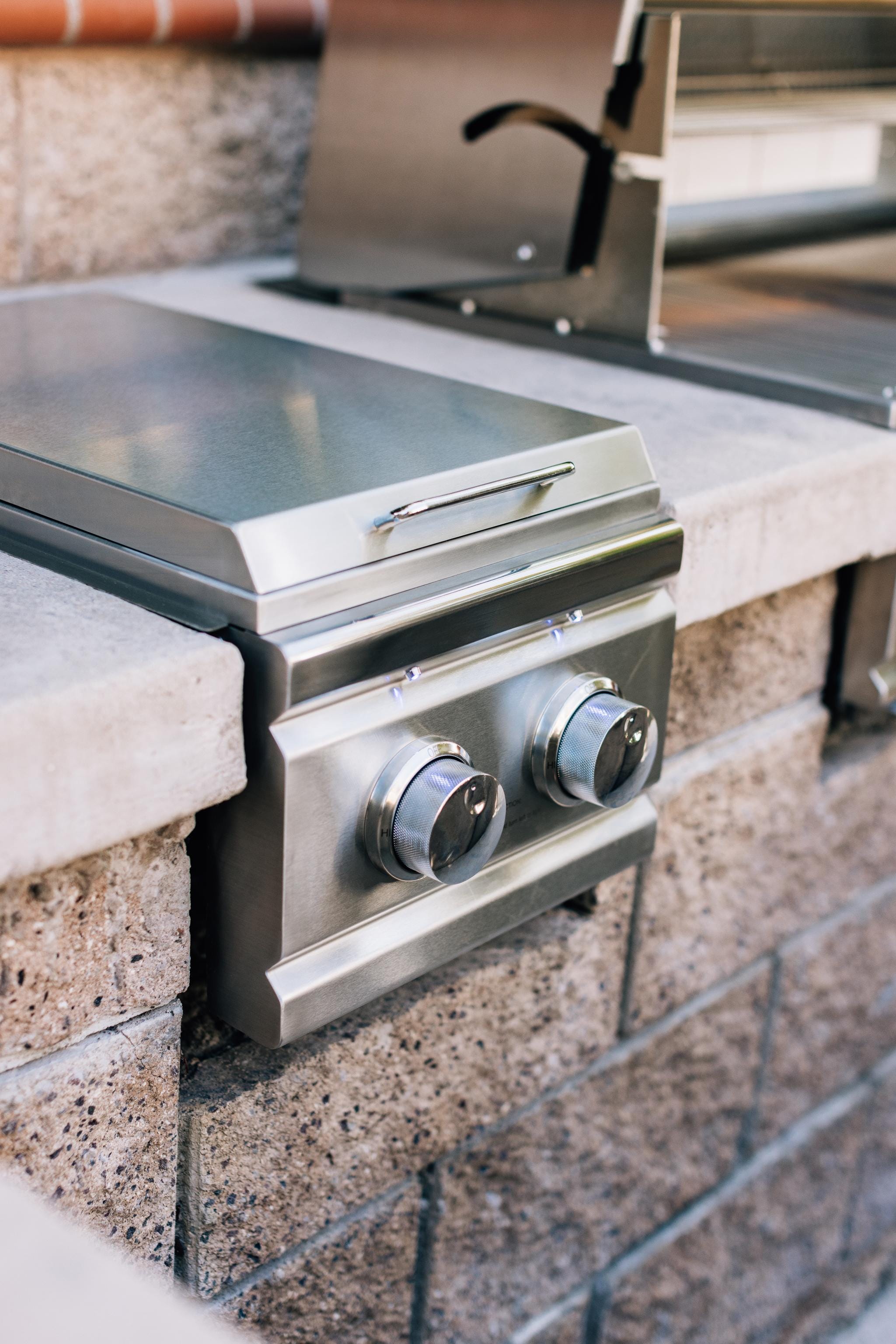 Summerset Grills Natural Gas Side Burner Summerset Grills TRL Double Side Burner Natural Gas