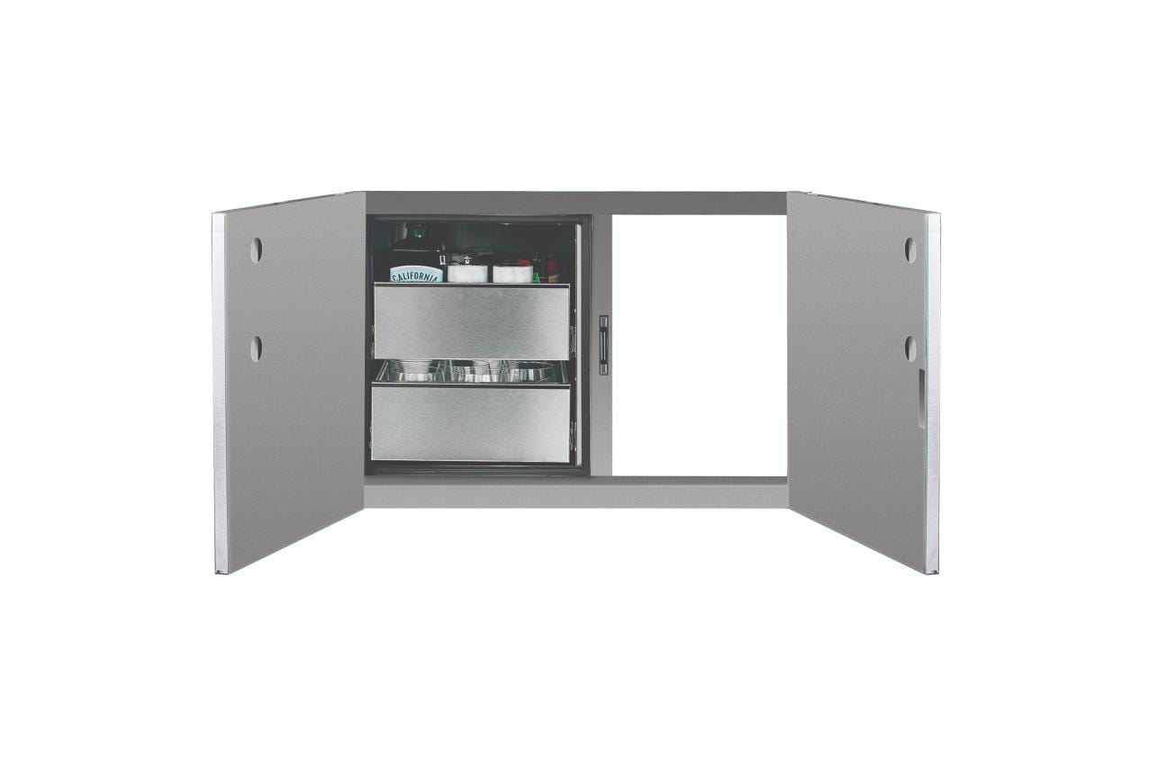 Summerset Grills Outdoor Kitchen Cabinets & Storage Summerset Grills - 36" 2-Drawer Dry Storage Pantry & Access Door Combo