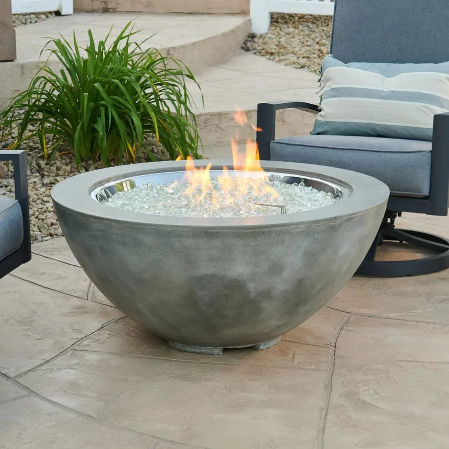 The Outdoor Greatroom Company Fire Table Outdoor Greatroom - Cove Natural Grey Round Gas Fire Pit Bowl 42"