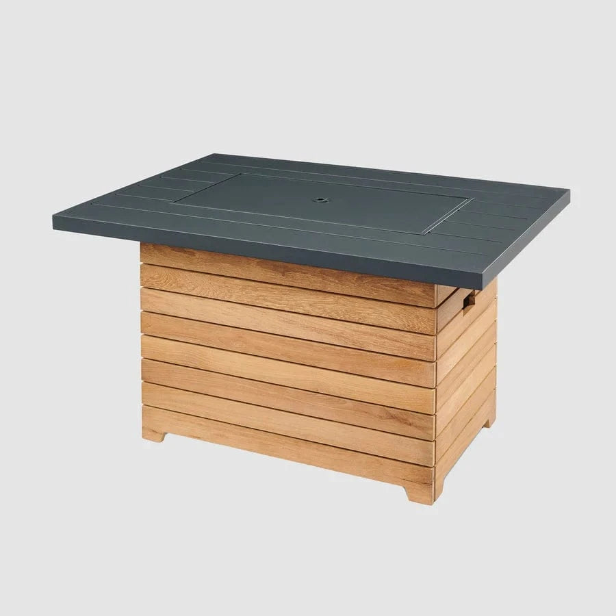The Outdoor Greatroom Company Fire Table Outdoor Greatroom - Darien Stone Grey Everblend Gas Fire Pit Table - 45"