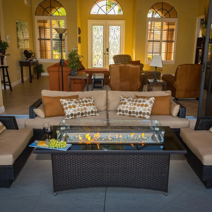 The Outdoor Greatroom Company Fire Table Outdoor Greatroom - Montego Linear Gas Fire Pit Table - 59"