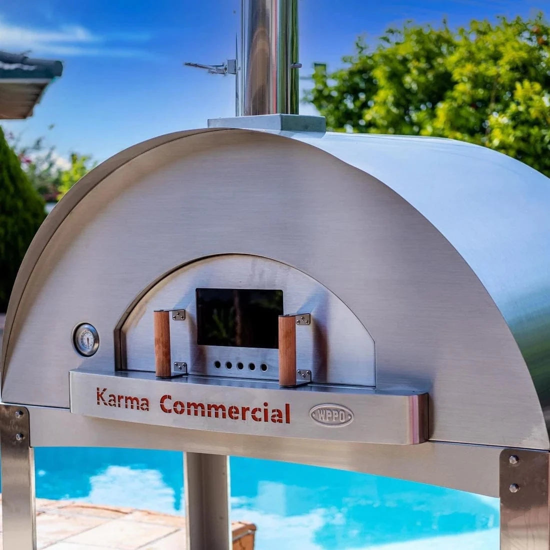 WPPO Pizza Ovens WPPO - Karma 55 304 Stainless Steel Commercial Wood-Fired Oven