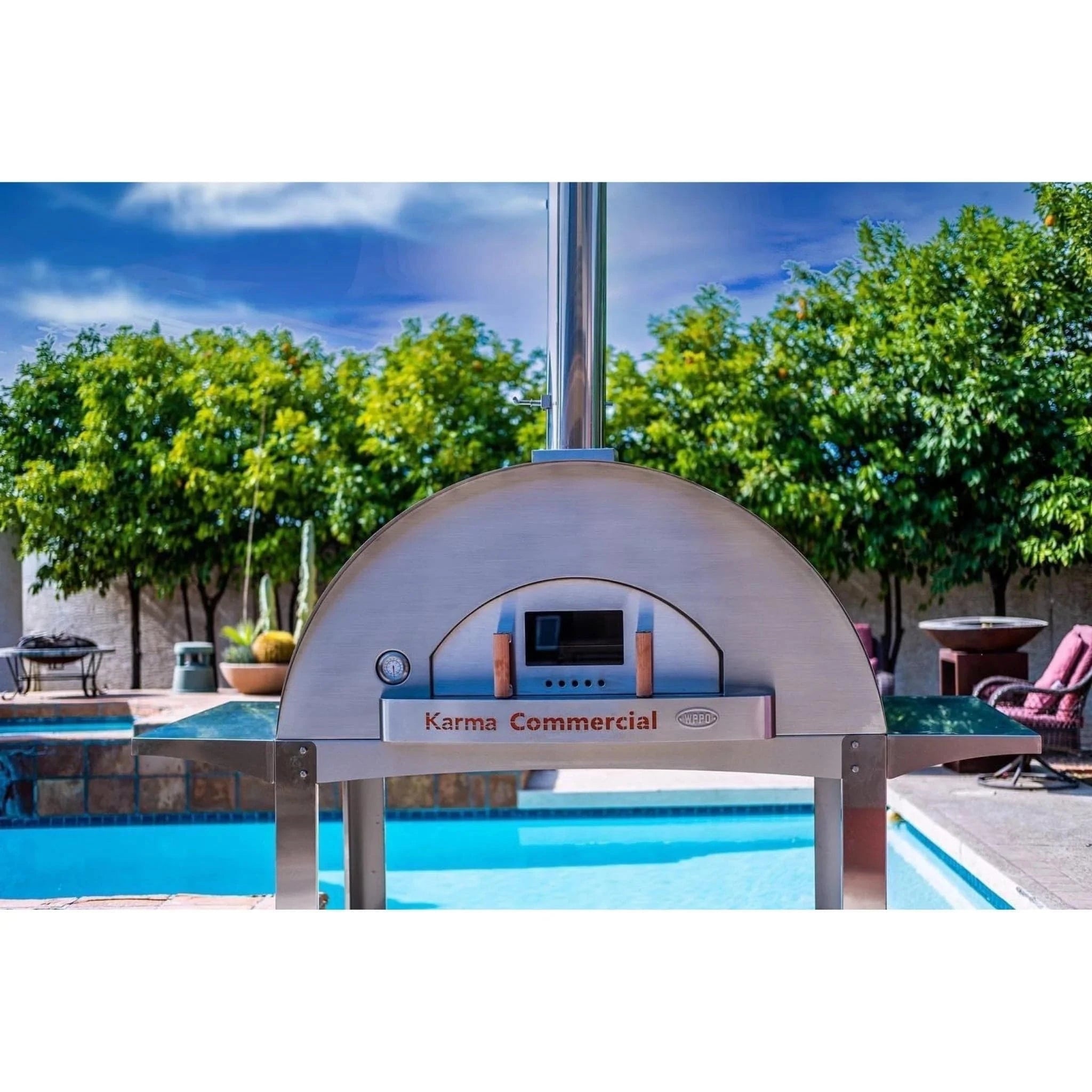 WPPO Pizza Ovens WPPO - Karma 55 304 Stainless Steel Commercial Wood-Fired Oven